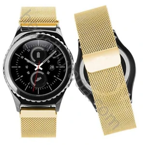 Case 4u Samsung Galaxy Gear S2 Metal Kayış Milano Loop Altın