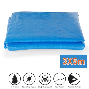 Su Geçirmez UV Katkılı Branda 3x5 m