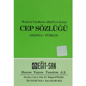 Modern Usullerle Arapça Serisi Cep Sözlüğü