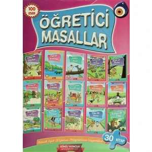 Öğretici Masallar ( 30'lu Eğik Yazılı Kutulu Kitap Takımı )