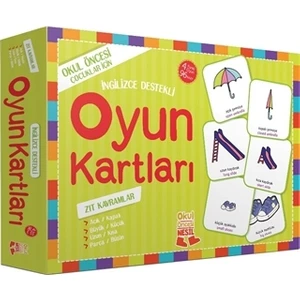 Oyun Kartları - Zıt Kavramlar
