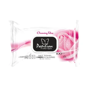 Islak Havlu 100Lü Gül/Rose 18'Li Koli