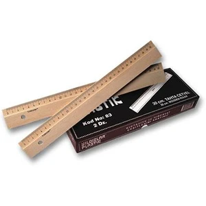 30 Cm. Tahta Cetvel Kod.083