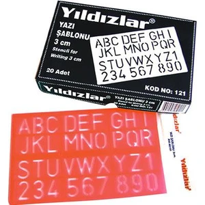 Yazı Şablonu 3 Cm Kod.121