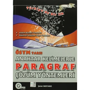 Gür Yayınları ÖSYM  Tarzı Anahtar Kelimelerle Paragraf Çözüm Yöntemleri