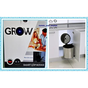 Smart Dolap İçi Çöp Kovası Paslanmaz Krom