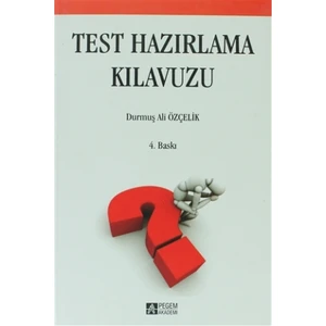 Pegem Akademi Yayıncılık Test Hazırlama Kılavuzu
