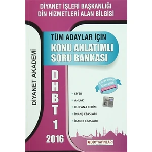 2016 DHBT 1 Tüm Adaylar İçin Konu Anlatımlı Soru Bankası