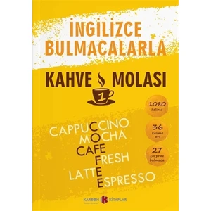 Karbon Kitaplar İngilizce Bulmacalarla Kahve Molası 1 - Alev Yıldırım 160 Sayfa Eğlenceli Kitap