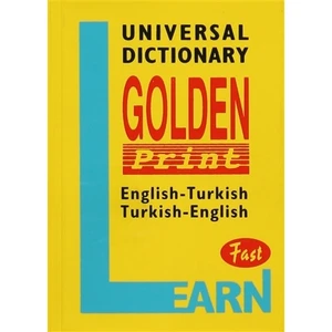 Universal Dictionary Golden Print English-Turkish Turkish-English Fast