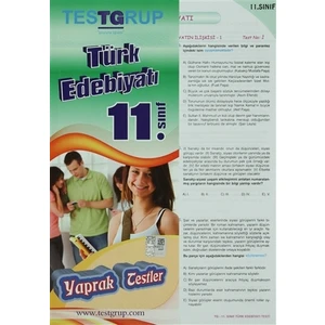 11. Sınıf Türk Edebiyatı Yaprak Testler