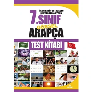 Ensar Neşriyat İmam Hatip Ortaokulu Müfredatına Uygun 7.Sınıf Görsel Arapça Test Kitabı