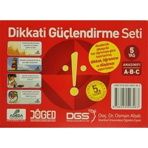 Adeda Yayıncılık Adeda - DGS Dikkati Güçlendirme Seti Anasınıfı 5 Yaş (3 Kitap) - Osman Abalı