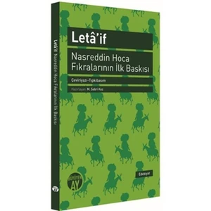 Leta'if - Nasreddin Hoca Fıkralarının İlk Baskısı