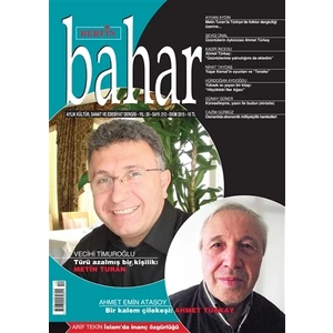 Aylık Kültür, Sanat ve Edebiyat Dergisi Sayı : 212 Ekim 2015