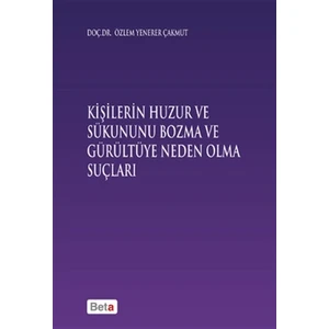 Kişilerin Huzur ve Sükununu Bozma ve Gürültüye Neden Olma Sonuçları