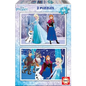 2x48 Parça Frozen Puzzle