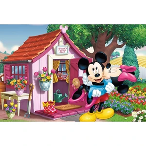 60 Parça Puzzle (Mickey ve Minnie Bahçede)