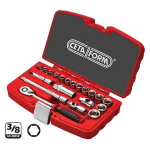 Ceta Form C10-20Ph2 20 Parça 3/8” 6 Köşe Lokma Takımı (Plastik Kutu)