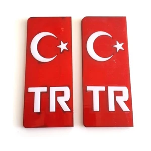 Süslenoto Plakalık Tr Parlak Pleksi 2 Li 10Cmx4Cm Takım