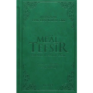 Meal Tefsir - Muhtasar Hak Dini Kur’an Dili (Yeşil Renk) - Elmalılı Muhammed Hamdi Yazır