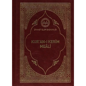 Kur'an-ı Kerim Meali (Hafız Boy, Kahverengi Cilt)