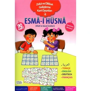 Zeka ve Dikkat Geliştirme Kart Oyunları 4 - (5 Dilde Esma-i Hüsna)