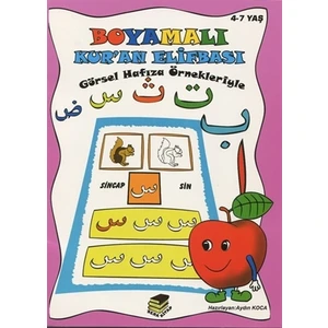 Boyamalı Kur'an Elifbası (Pembe Kapak)