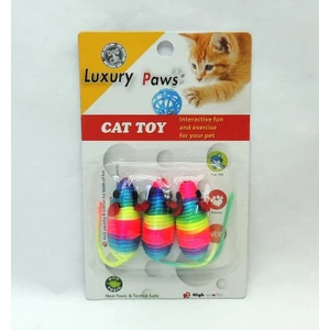 LuxuryPaws Hasır Renkli İpten Fare Oyuncak 3 Lü