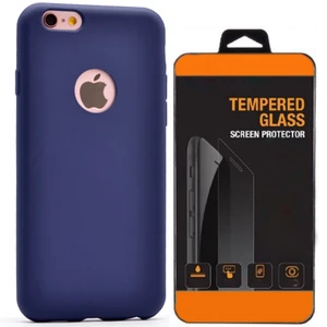 Exclusive Phone Case İphone 6 6S Plus Kılıf Mat Silikon +Tempered Glass