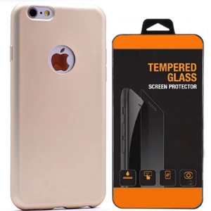 Exclusive Phone Case İphone 6 6S Kılıf Mat Silikon +Tempered Glass