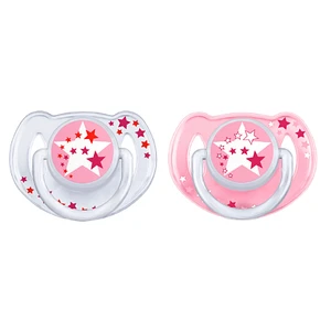 Philips Avent 0% BPA Yalanci Emzik 0-6 ay Karanlıkta Parlar 2'li- Pembe