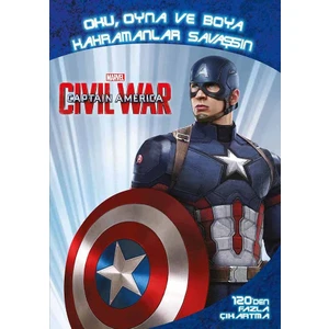 Marvel Captain America Civil War: Oku, Oyna Ve Boya, Kahramanlar Savaşsın
