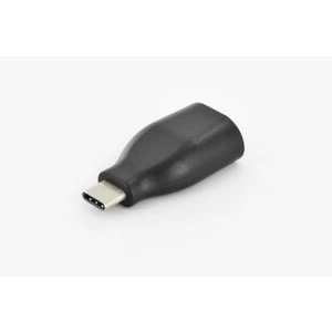 Usb Tip C Adaptör, Usb Tip C Erkek - Usb Tip A Dişi, , Super-Speed, Zırhsız, Ul, Nikel Kaplama, Siyah Renk