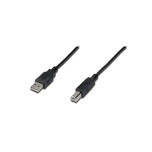 Usb 2.0 Bağlantı Kablosu, Usb A Erkek - Usb B Erkek, 3 Metre, Awg 28, Ul, Siyah Renk