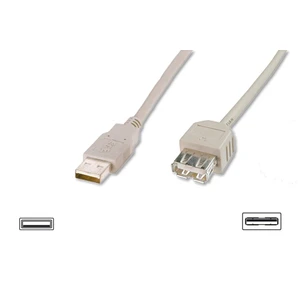 Usb 2.0 Uzatma Kablosu, Usb A, Erkek - Usb A Dişi, Awg 28, 3 Metre, Usb 2.0 Uyumlu, Ul, Bej Renk