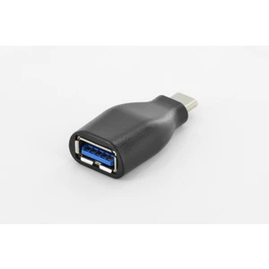 Usb Tip C Adaptör, Usb Tip C Erkek - Usb Tip A Dişi, Super-Speed, Zırhsız, Ul, Nikel Kaplama, Siyah Renk