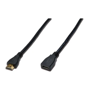 Hdmı High Speed Wih Ethernet Uzatma Kablosu (Hdmı 1.4), 1080P, Hdmı Tip A Erkek - Hdmı Tip A Dişi, 5 Metre,  Awg30 , 3X Zırhlı, Ul, Altın Kaplama, Siyah Renk
