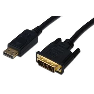 Displayport <-> Dvı Kablosu, Dp Erkek - Dvı (24+1) Erkek, 2 Metre, Dp 1.1 Uyumlu Ul, Siyah Renk