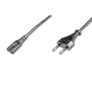 Mains Güç Kablosu, Euro C7 Erkek <==> Euro C7 Dişi, 1.80 Metre, H03Vvh2-F 2G 0.75Qmm