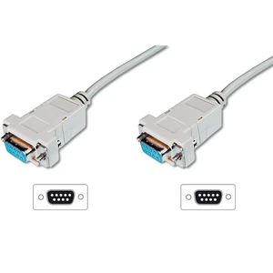 Zero Modem Kablosu, Db9 Dişi / Db9 Dişi, 1.8 Metre, Bej Renk