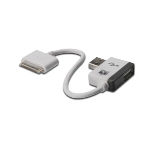 Digitus Mobil Taşınabilir Cihazlar İçin Evrensel Şarj Kablosu, Usb A Dişi <-> Apple 30Pin Erkek, 1 Port Usb 2.0 Hub Özelliği