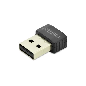 Digitus Tiny Kablosuz (Wireless) 11Ac Usb 2.0 Adaptör, 433Mbp, 2.4/5Ghz Dual Band Çalışabilme Özelliği, Realtek Rtl8811Au Çip Takımı, 1T/1R