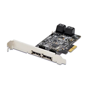 Digitus Serial Ata (Sata) Iıı Pcı Express Kartı,  4 X Dahili Sata Port, 2 X Harici Esata Port, Marvell 88Se9230 Chipset&#039:Li