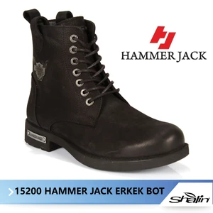Hammer Jack 15200 Siyah Hakiki Deri Erkek Bot