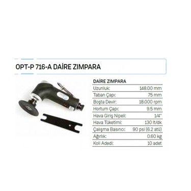 Osaka Opt-P 716-A Daire Zımpara Fiyatı - Taksit Seçenekleri