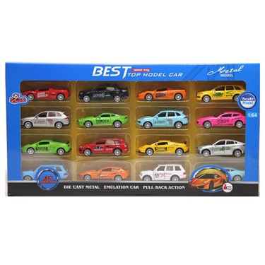 1/64 ミニカーセット 16台＋おまけ Vardem Oyuncak 6633-43-1 Kutulu 16 Parça 1:64 C B Metal Fiyatı