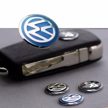 hava karışım kemer  VW Golf İçin 2 Adet Araç Anahtar Logo Amblemi Ürün Mavi Fiyatı