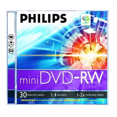 Phılıps 1.4 Gb 2 X Tekli Kutulu 30Mın Mini Dvd-Rw Fiyatı