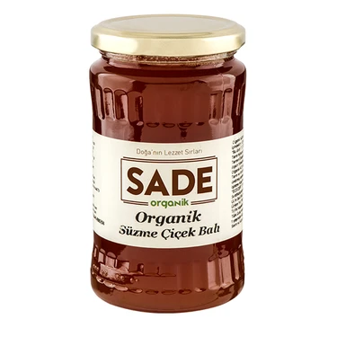 Sade Organik Süzme Çiçek Balı 460
